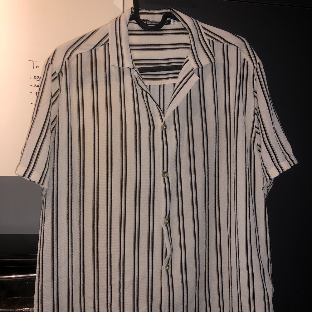 Striped Vintage Polo T-Shirt (Medium)